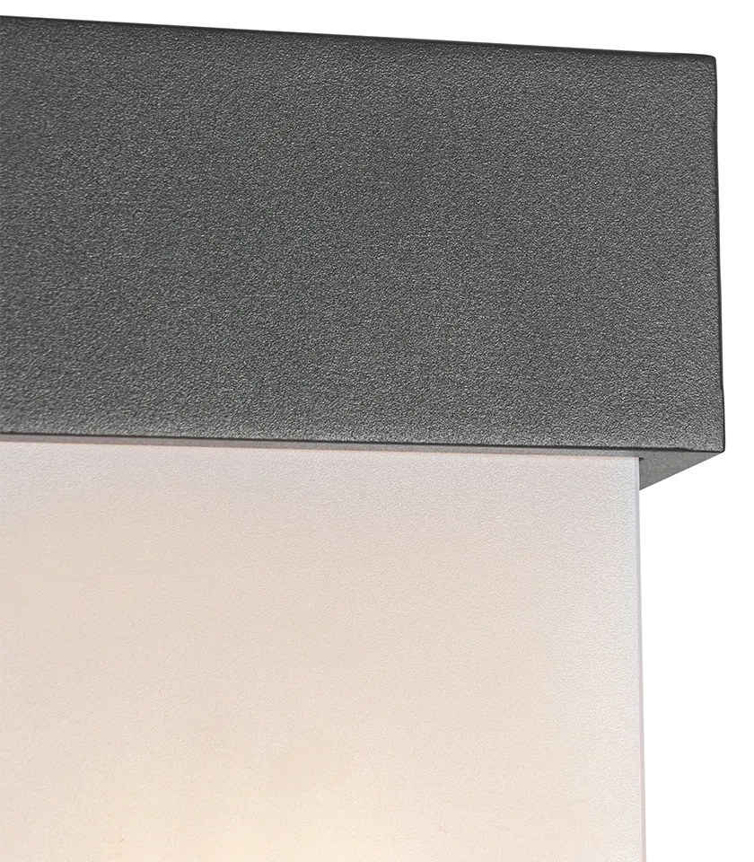 Zewnetrzna Kinkiet / Lampa scienna zewnętrzny ciemnoszary IP54 czujnik ruchu - Tide Nowoczesny Oswietlenie zewnetrzne