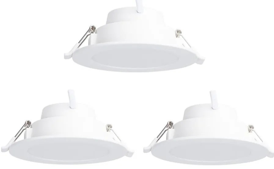 Aigostar-ZESTAW 3x LED RGBW Ściemn. wpuszcz. lampa MESH 9W/230V 2700K-6500K pr.14,5cm