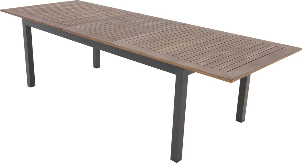 Doppler EXPERT WOOD Plus - ogrodowy rozkładany stół aluminiowy 150/210 x 90 x 75,5 cm - Towar z drobną wadą (N640)