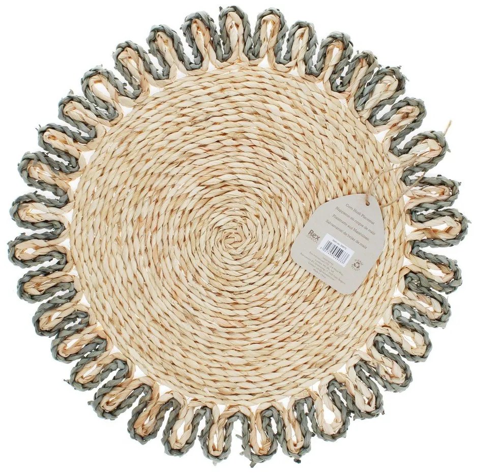 Mata stołowa z liści kukurydzy ø 38 cm Corn Husk – Rex London