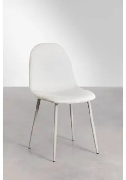 Zestaw 2 Krzeseł Jadalnianych Glamm Szary Kret & Sztruksu Beżowy Len & Pana - Sklum