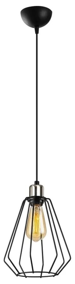 Czarna metalowa lampa wisząca Opviq lights Mando
