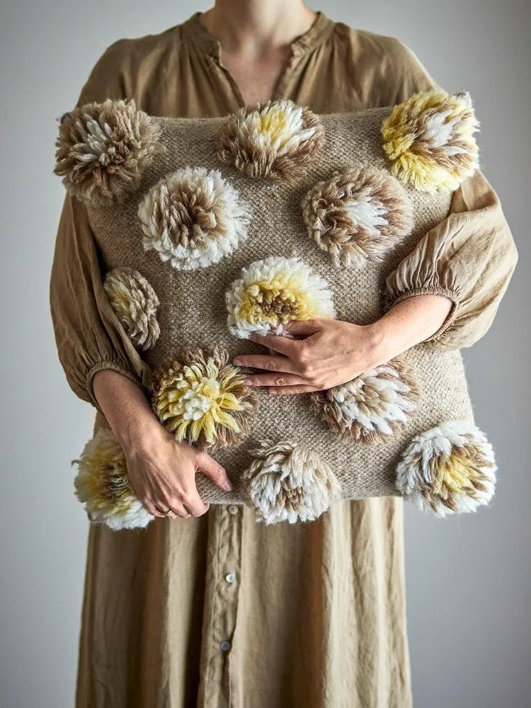 Poduszka dekoracyjna z mieszanki wełny 50x50 cm Somma – Bloomingville