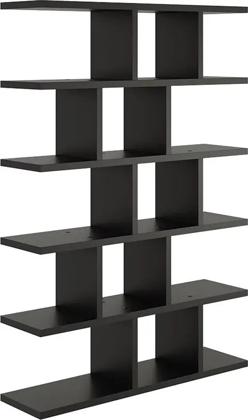 Czarny minimalistyczny regał wiszący lub stojący T9-P47