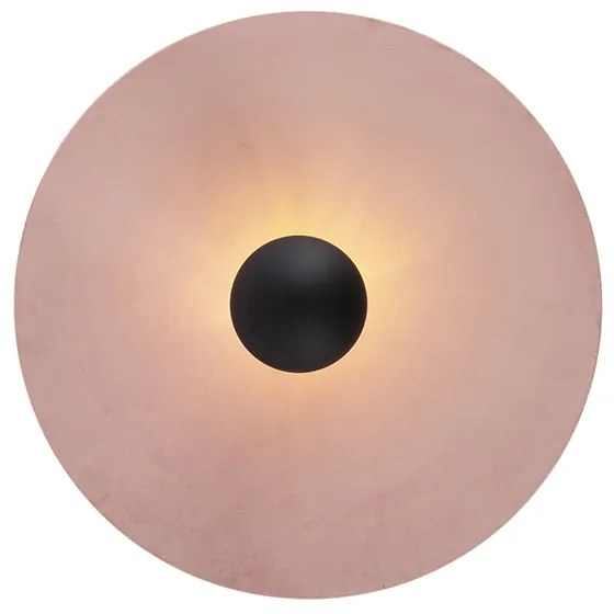 Plafon / Lampy sufitowe czarny klosz płaski różowy 45cm - Combi Nowoczesny Oswietlenie wewnetrzne