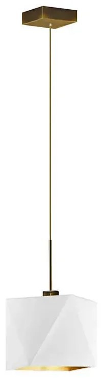 Lampa wisząca regulowana na złotym stelażu - S0-E31