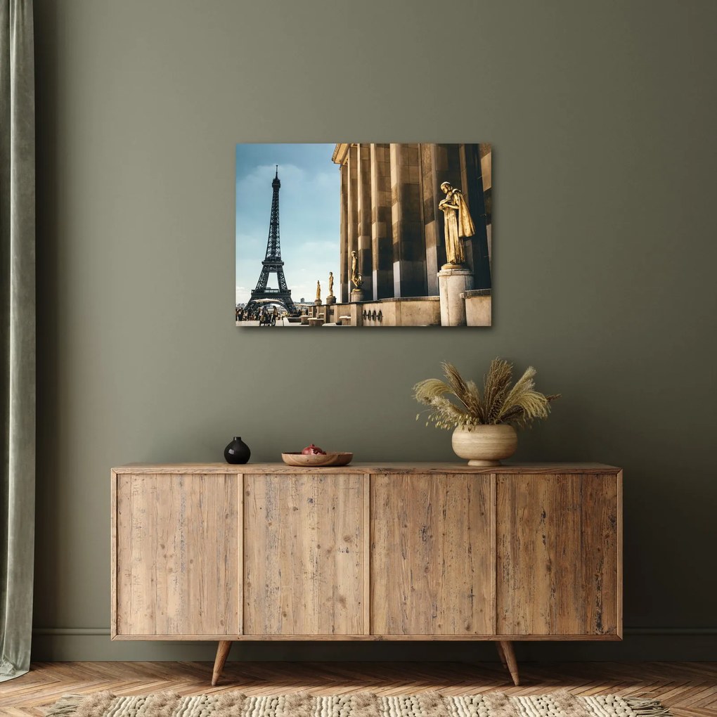 Obraz z placu Trocadero, Paryż (70x50 cm)