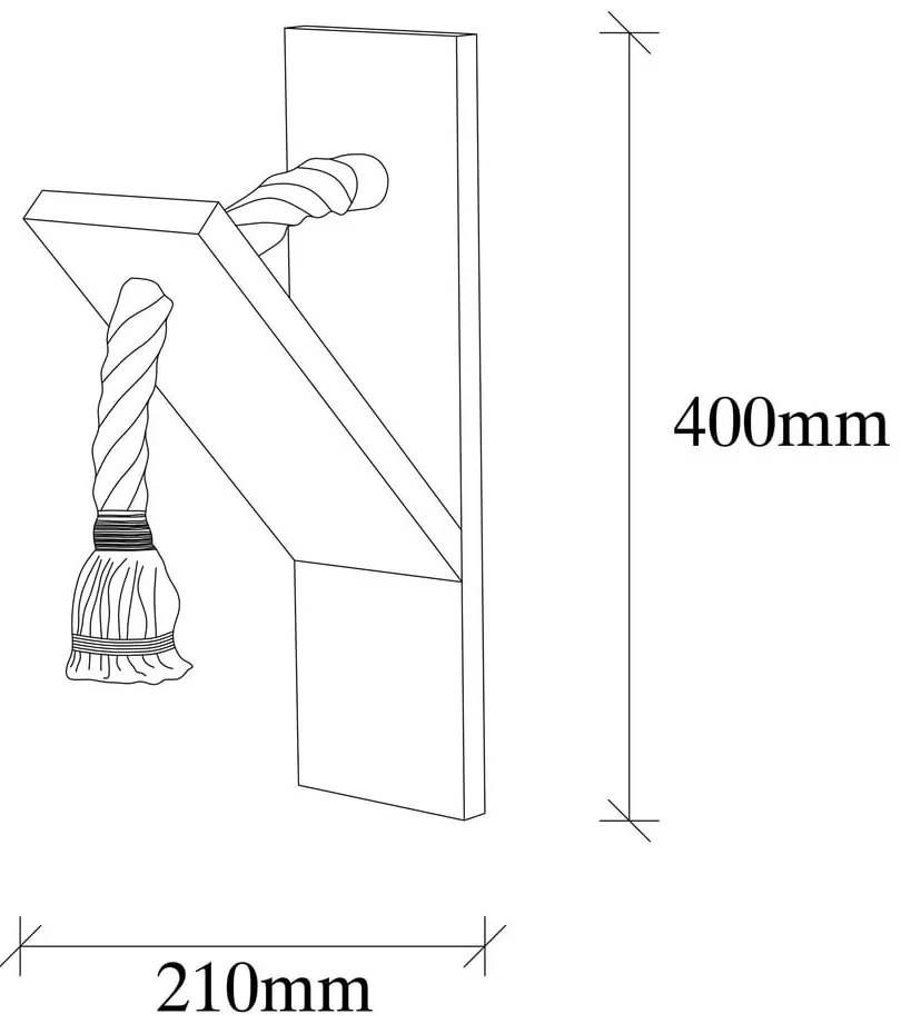 Kinkiet w naturalnym kolorze Erebos – Opviq lights