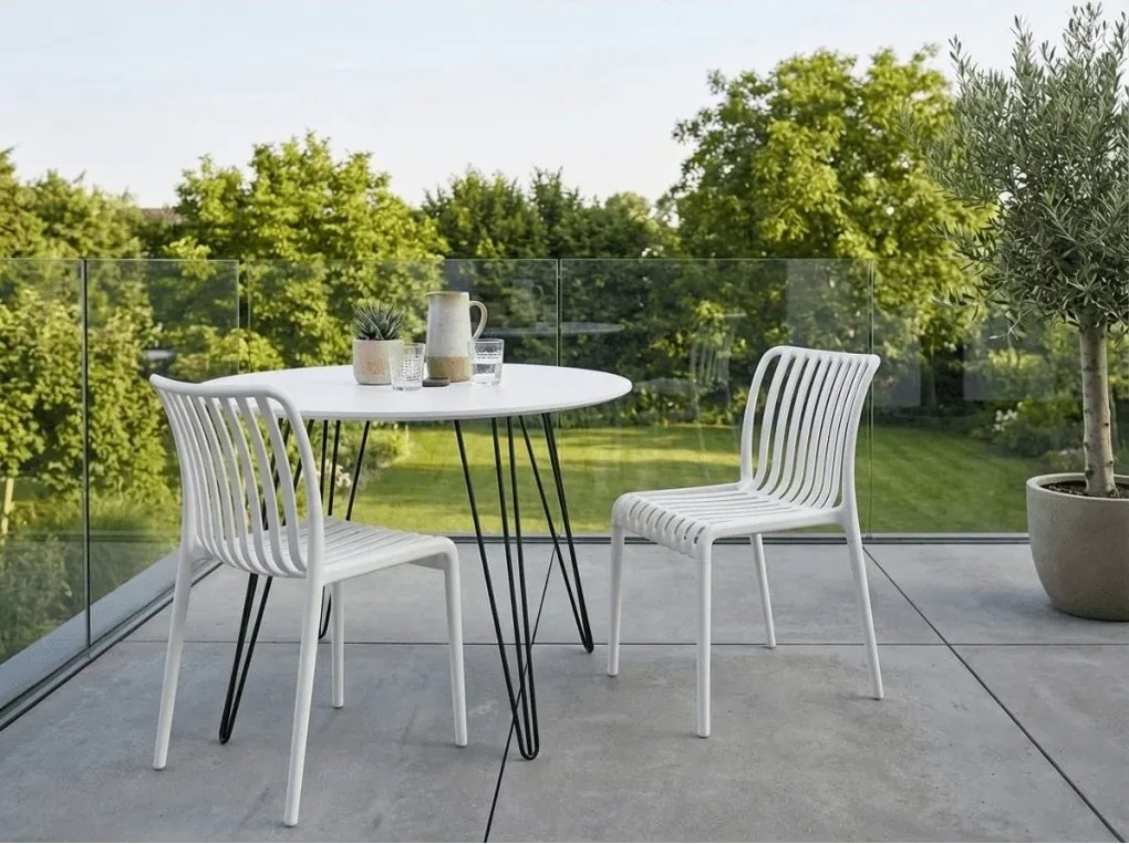 Plastikowe krzesło TREGO, białe