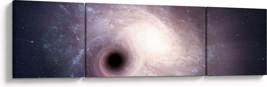 Obraz - Galaktyki spiralne (170x50 cm)