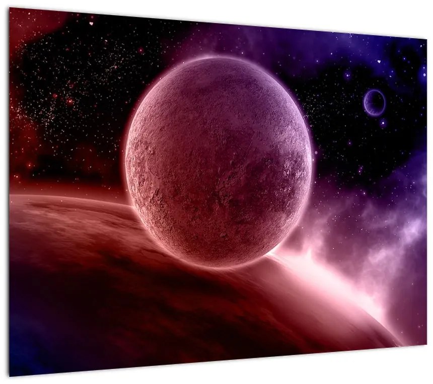 Obraz na szkle - Planeta (70x50 cm)