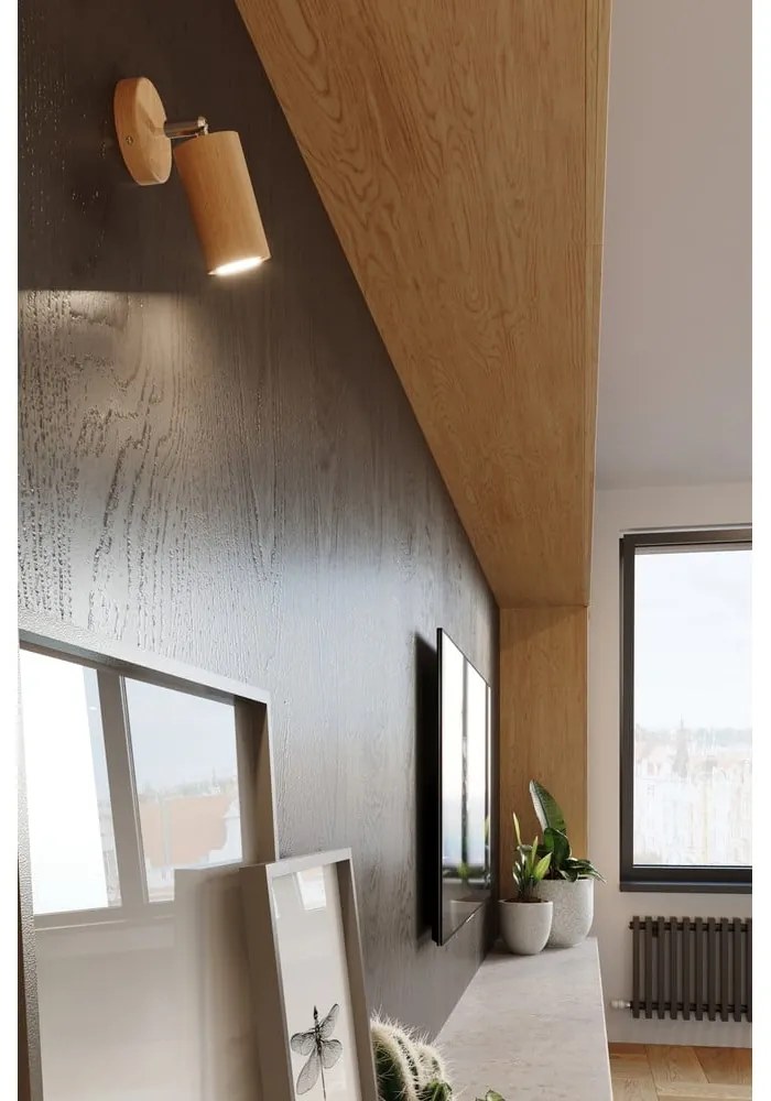 Drewniana lampa sufitowa Sollux Ludwik