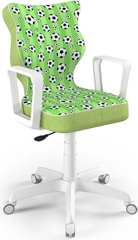 Krzesło do biurka Norm White rozmiar 5 (146-176,5 cm) z wzorami