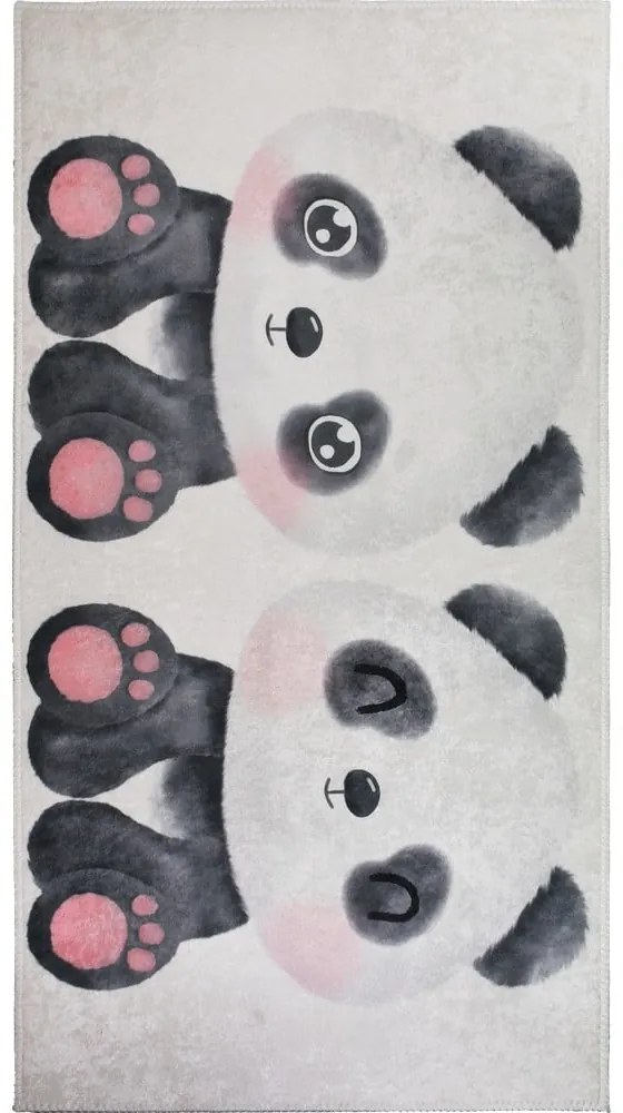 Czarno-biały dywan dziecięcy 160x230 cm Panda Friends – Vitaus