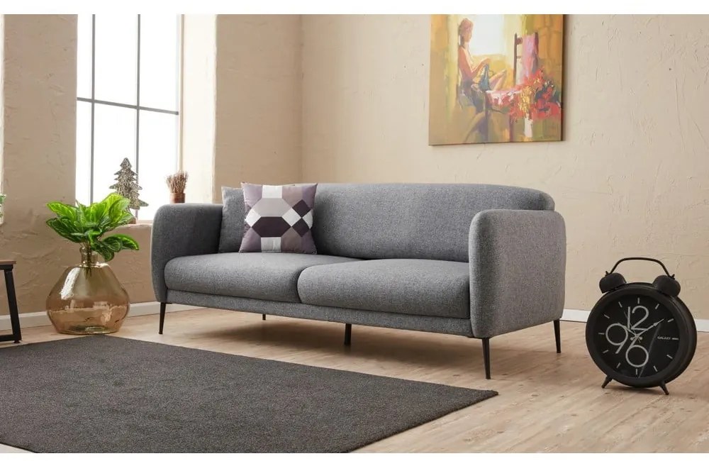 Szara sofa 210 cm Venus – Artie