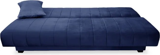 Sofa z Funkcją Spania SIGMA Rozkładana Wersalka Dwuosobowa Granatowa Nowoczesna do Salonu