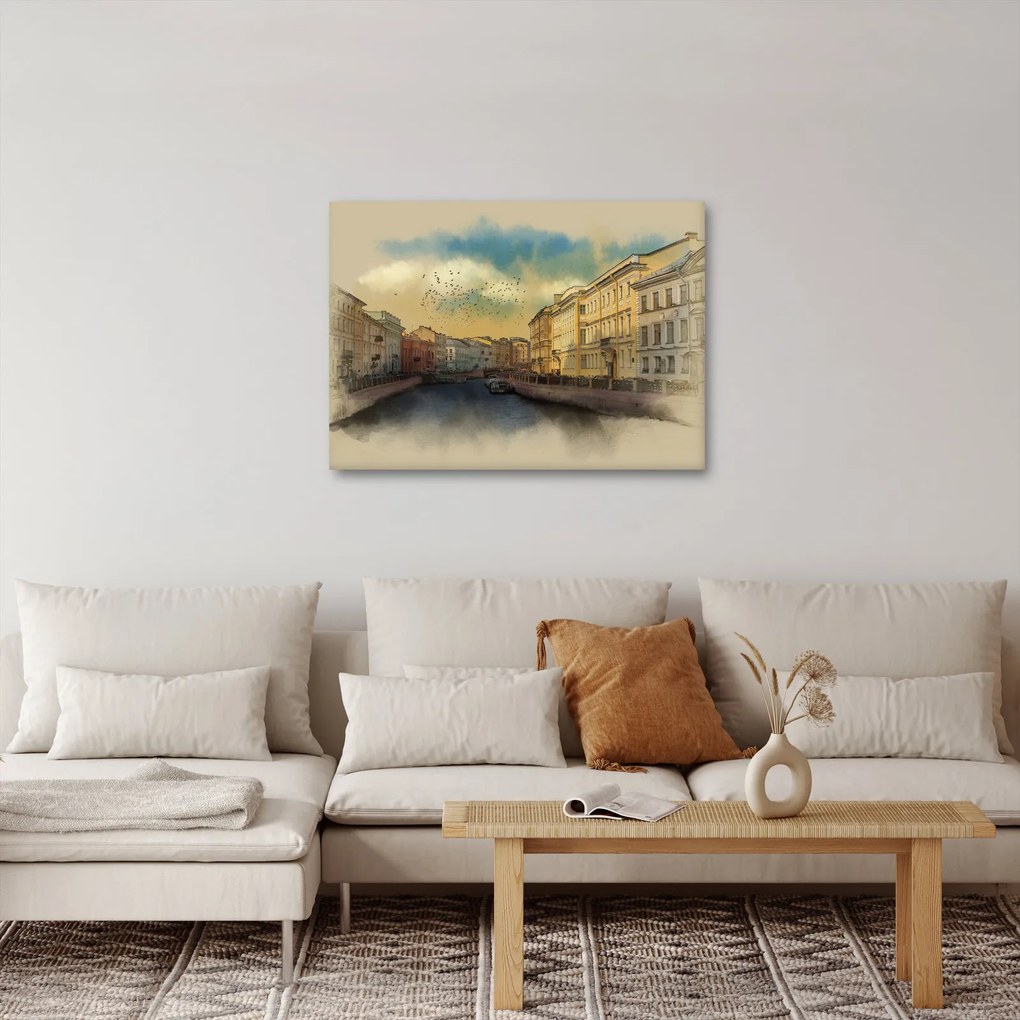 Obraz - Rzeka Mojka, Sankt Petersburg, Rosja (70x50 cm)