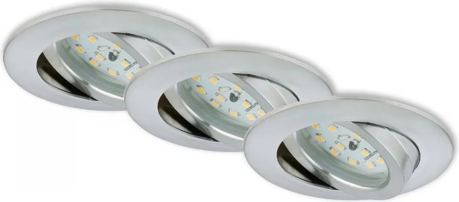 Briloner 7296-039 - ZESTAW 3x wpuszczanych opraw sufitowych do łazienki LED/6,5W/230V IP23