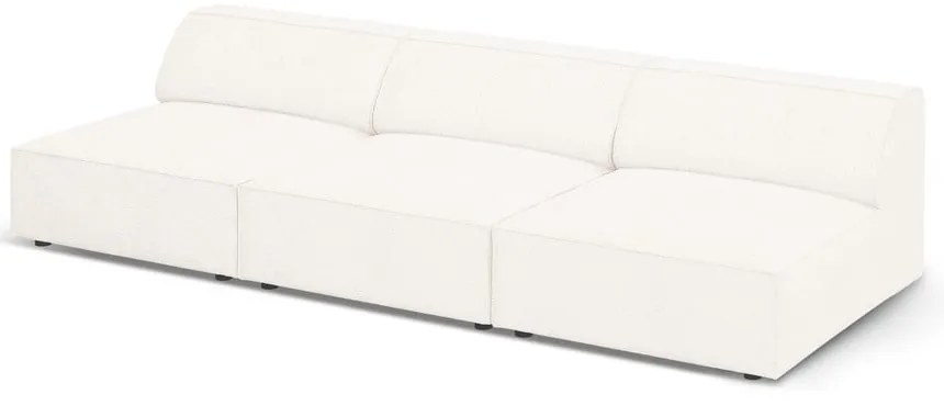 Kremowa sofa z materiału bouclé 240 cm Jodie – Micadoni Home