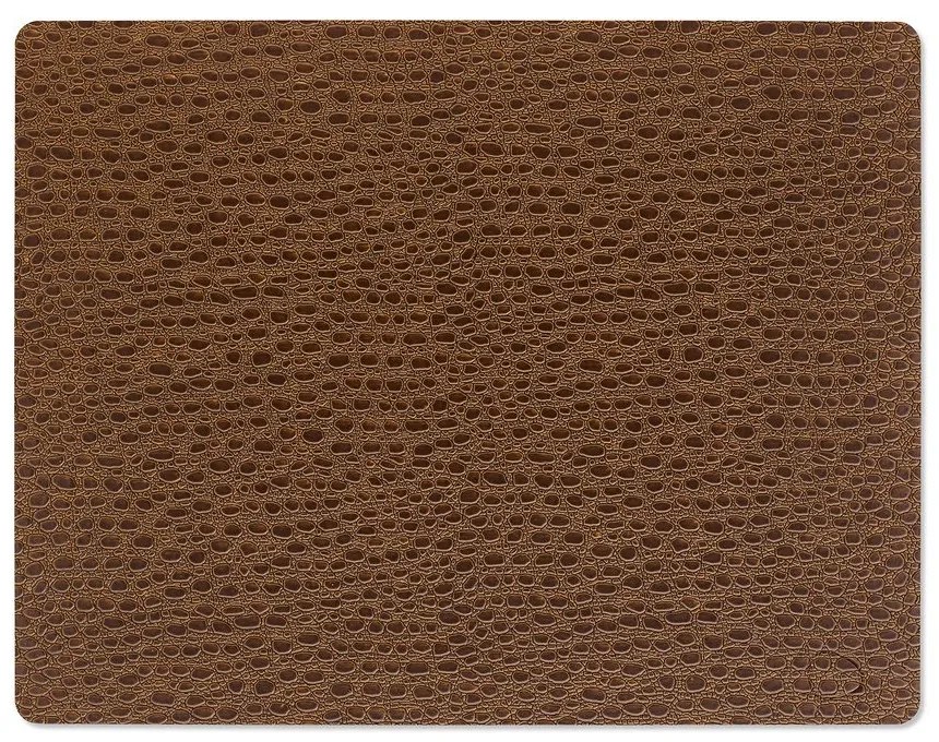 Mata stołowa ze skóry ekologicznej 35x45 cm Square L Lace – LIND DNA