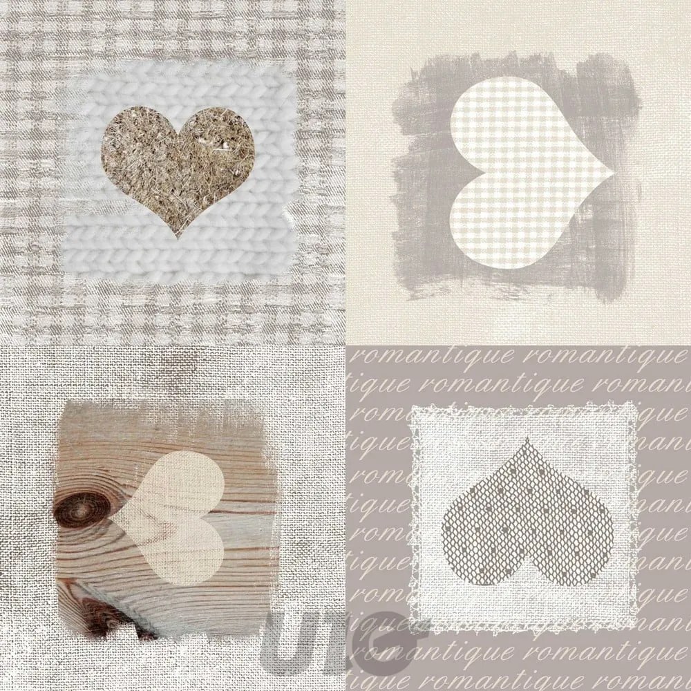 Obrus zmywalny 140x300 cm Cozy coeur – douceur d'intérieur