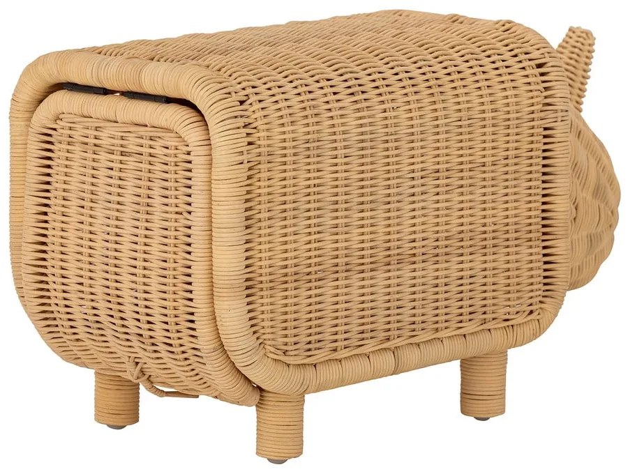 Rattanowy stołek dla dzieci Soffe − Bloomingville Mini