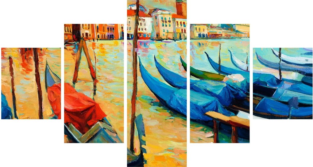 Obraz - Port w Wenecji (125x70 cm)