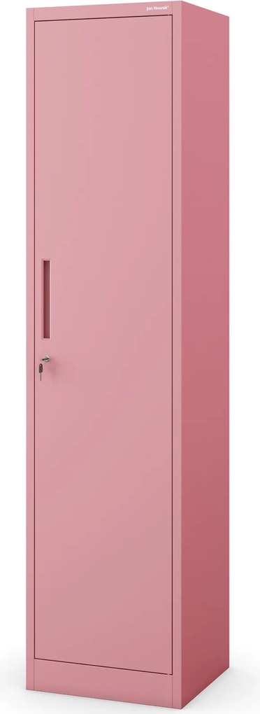 Metalowa szafa aktowa Alex Fresh Style 45x40x185 cm pudrowy róż