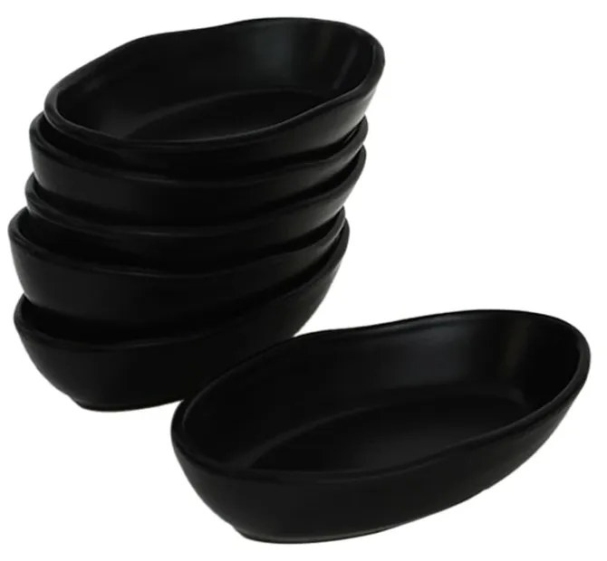 Czarne ceramiczne miski zestaw 6 szt. – Hermia