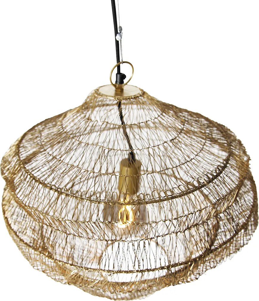 Orientalna lampa wisząca złota 45 cm x 40 cm - Vadi