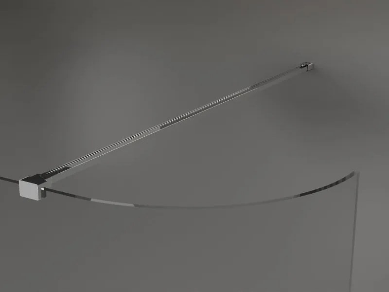 Mexen Kioto-R ścianka prysznicowa zaokrąglona Walk-in 120 x 200 cm, transparent 8 mm, chrom - 800-120-101-01-06