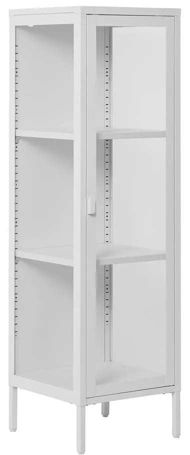 Biała metalowa witryna 40x140 cm Brisbane – House Nordic