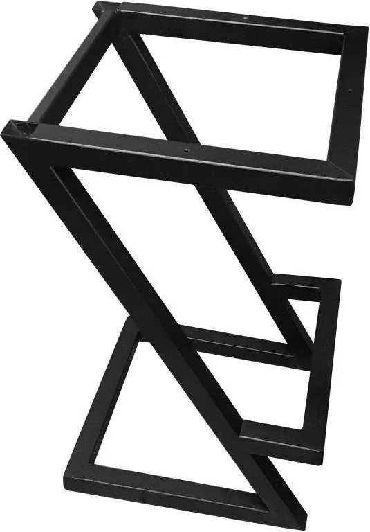 Hoker ZETA krzesło barowe tkanina Welur podstawa metalowa LOFT : Kolor Stelaża - Czarny , Kolor tkaniny - VELVET - BL14