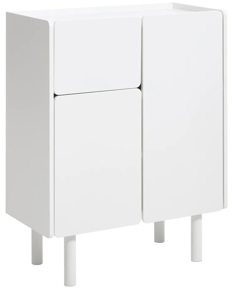 Biała szafka 80x100x40 cm Bera – Unique Furniture
