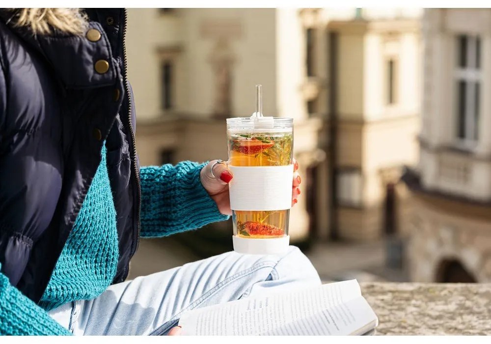 Biały kubek termiczny 600 ml Fuori – Vialli Design