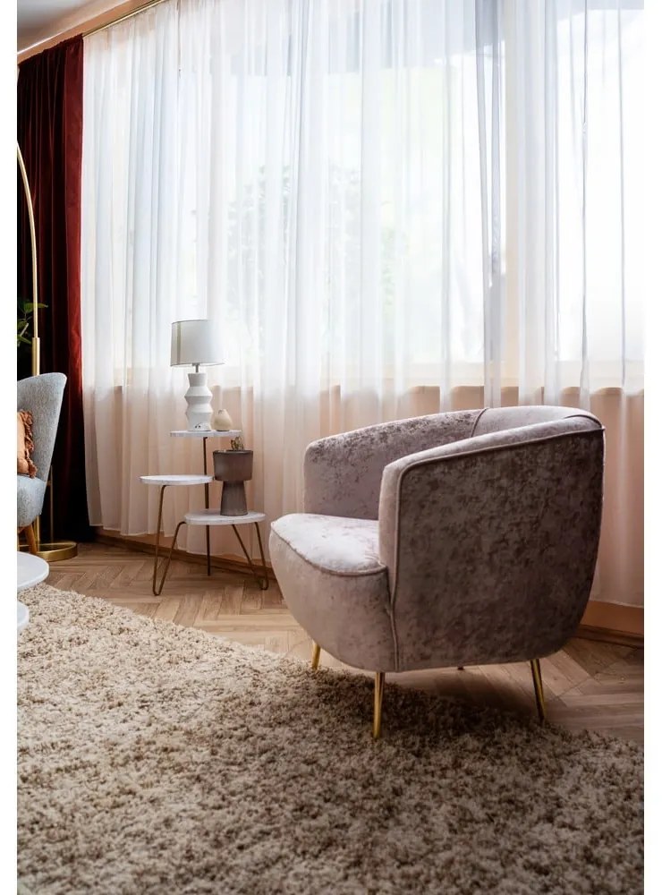 Kremowy dywan Think Rugs Vista Cream, 60x220 cm