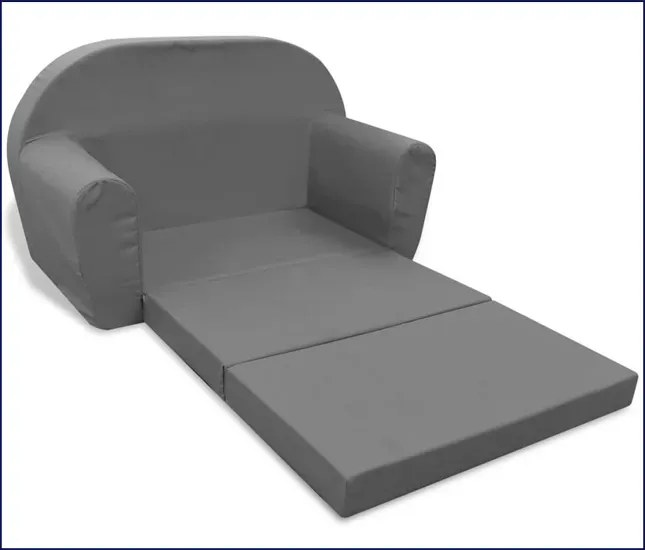 Szara rozkładana sofa dziecięca - Fokser
