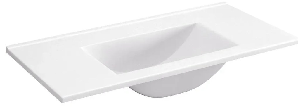 Szafka pod umywalkę L-WOOD 79 cm biały połysk KROFAM