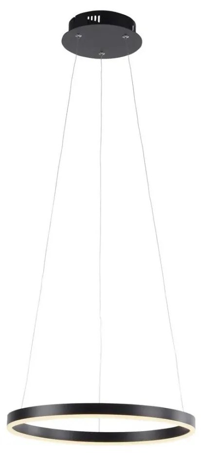 Leuchten Direkt 15393-13-LED ściemnialny żyrandol RITUS LED/20W/230V czarny