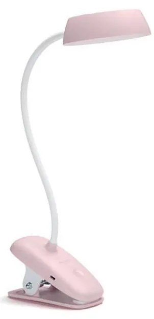 Philips - LED lampa z klipem DONUTCLIP LED/3W/5V 1200 mAh różowa