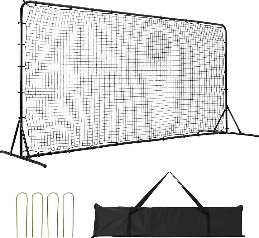 Siatka Odbijająca SucceBuy do Piłki Nożnej, 366 x 183 cm, Noszona Ekipacja Treningowa do Piłki Nożnej Z Stali