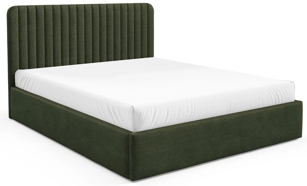 Zielone łóżko tapicerowane 3 rozmiary B5-H06