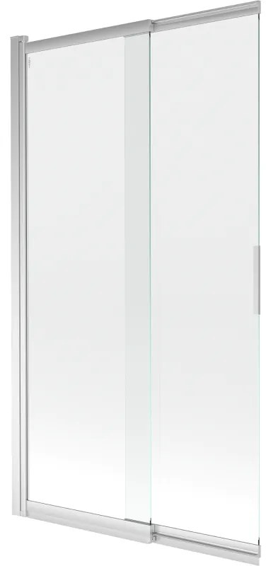 Mexen Fox parawan nawannowy 2-skrzydłowy przesuwny 100 x 150 cm, transparent, chrom - 891-100-002-01-00