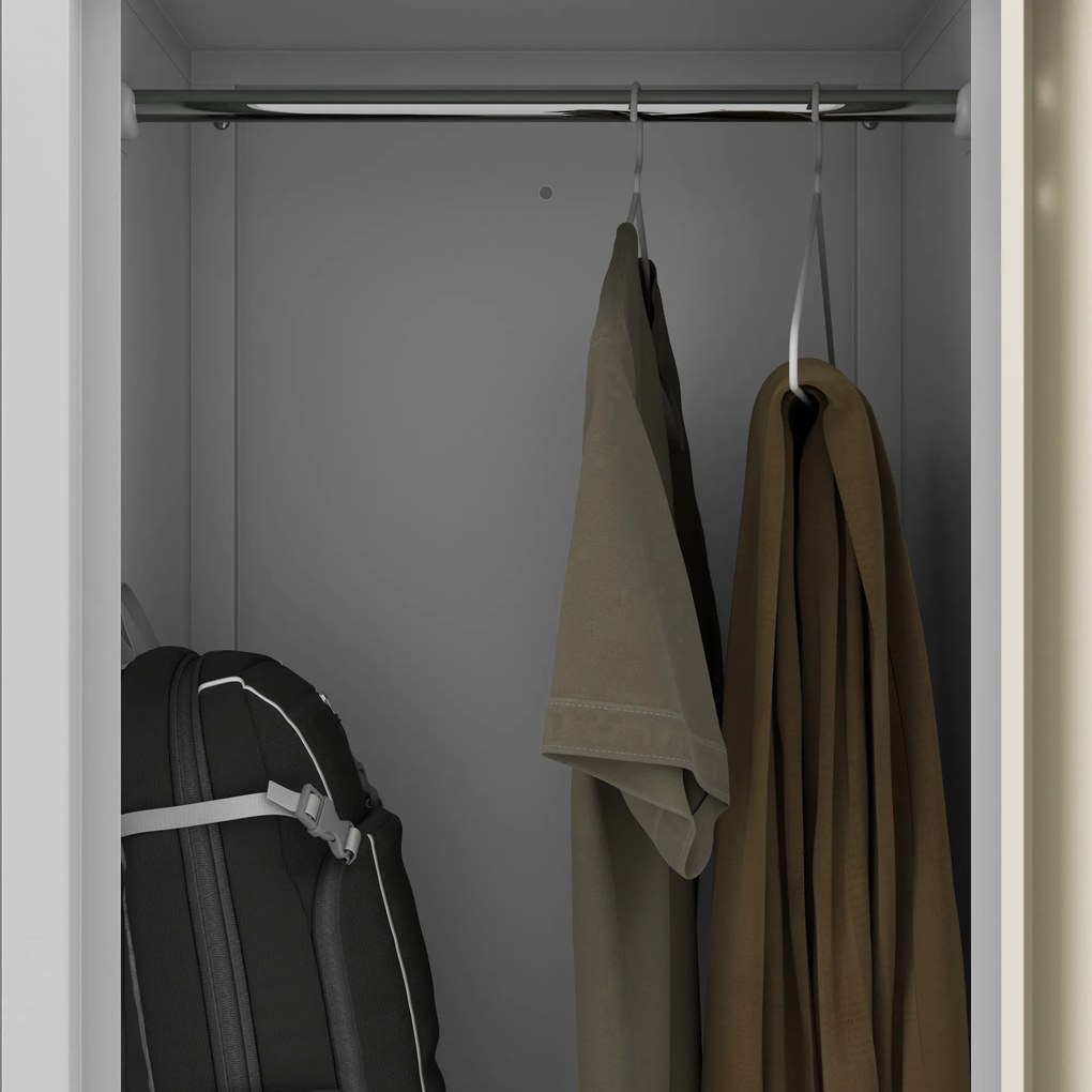Szafa socjalna ubraniowa typu L, czterokomorowa, szara/dąb sonoma, 800x1850x450 mm: JULIA Eco Design