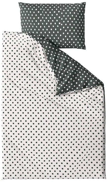 PrzytulneMieszkanie.pl PrzytulneMieszkanie.pl Bawełniana pościel COLAM GREY szara Rozmiar pościeli: 2 szt 70 x 90 cm | 200 x 220 cm