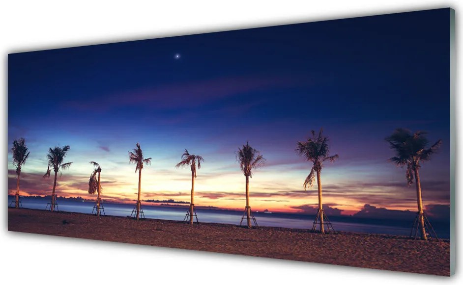 Panel Szklany do Kuchni Egzotyczny Raj Pod Palmą