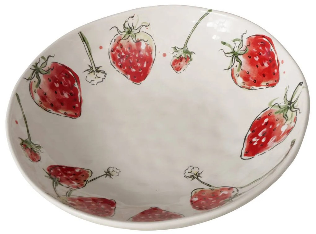 Miska w truskawki STRAWBERRY, Ø 34 cm