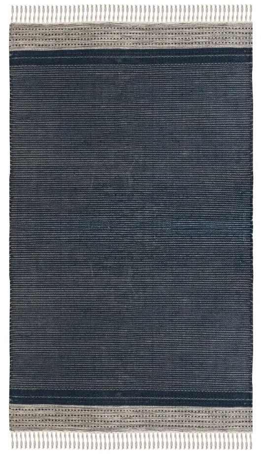 Ciemnoniebieski dwustronny zewnętrzny dywan z tworzywa z recyklingu Green Decore Civil, 120x180 cm