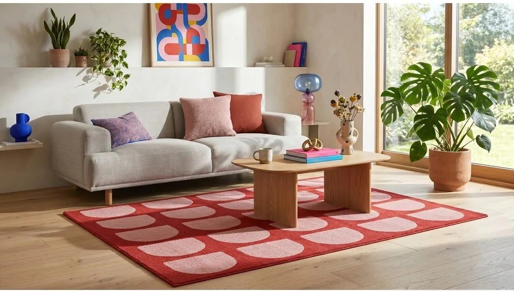 Czerwony/różowy dywan 120x170 cm Pomegranate – ESTE