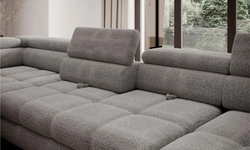 Narożnik EMPOLI XL w układzie U z funkcją spania WERSAL